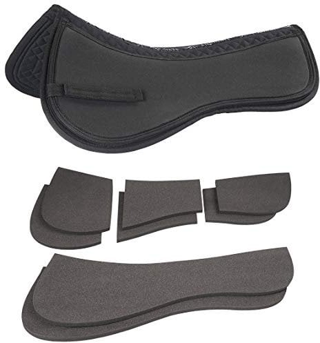 Equinate 3 Zonen Korrekturpad Vario mit 8 Memory Foam Einlagen zur Sattelanpassung Größe: M