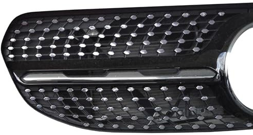 Diamantgrill Folien Grillaufkleber für Mercedes GLC c253 Coupe Facelift NUR mit BUSINESS PAKET (Chrom)
