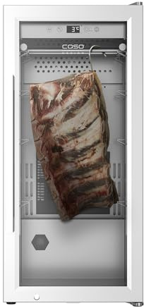 Caso DryAged Master 63, hochwertiger Reifeschrank, Temperatur 2-14°C | zur Lagerung und Reifen von Fleisch, Kompressortechnik, Luftfeuchtigkeit 50-85%