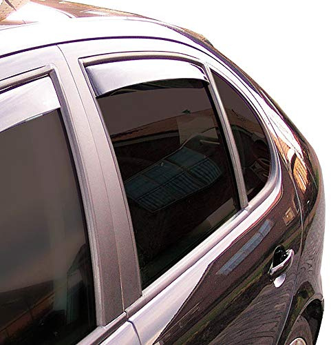 ClimAir Windabweiser Master Schwarz (Hinten) kompatibel mit Nissan Juke II 2019-