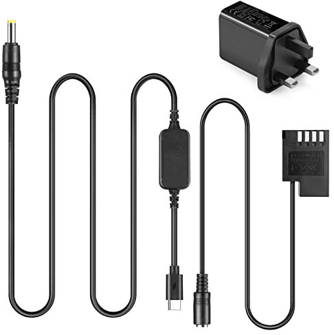 DMW-DCC12 USB-C Adapter Power Cable BLF19E BLF19PP Dummy Battery Coupler PD Adapter Kit for Panasonic Lumix DMC-GH5 GH5s GH5m GH4 GH4K GH3 GH3K G9 Cameras