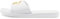 PUMA Purecat Unisex Slide Sandal , Puma White Puma Team Gold, 48.5 EU