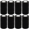 BQTQ 8 Rollen Selbsthaftende Cohesive Bandage Haftbandage Verband Selbsthaftende Fixierbinde Elastische Bindem Selbsthaftende kohäsive Bandagen (Schwarz, 10 cm x 4,5 m)