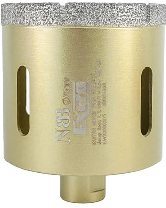 NBB Broca de diamante con M14 corona diamante para taladrar en seco y en húmedo profesionalmente en porcelana dura cerámica baldosas granito mármol azulejo para Amoladora Angular (1, 75mm)