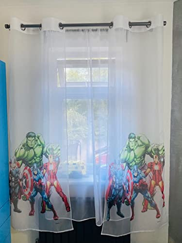 curtains Luxuriöses Voile-Netz, Superheld, 150 x 150 cm