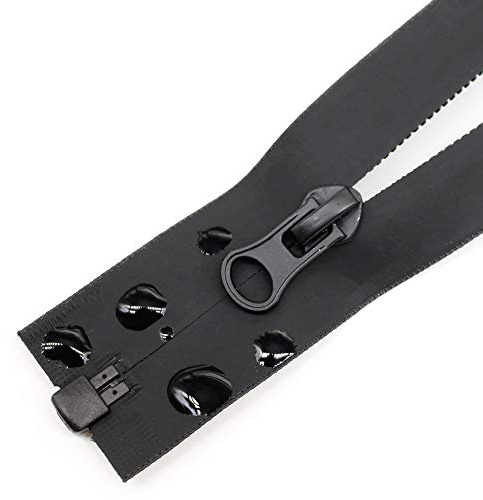 MebuZip 2PCS 26 Inch Waterproof Zippers Black #5 Separating Waterproof Zippers Bulk for Sewing Tailor Crafts Clothes Jackets Down Coats Raincoats (26 2pcs)