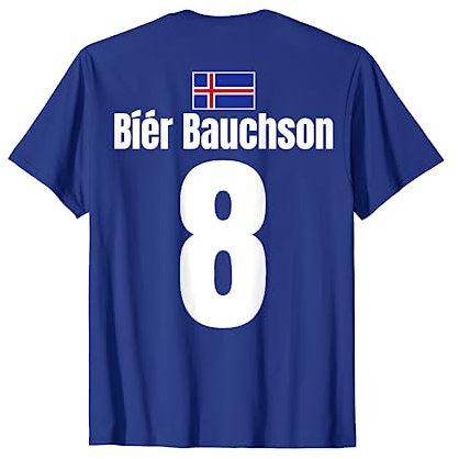 Island Sauf Trikot JGA Karneval Festival Fußball Partnerlook T-Shirt