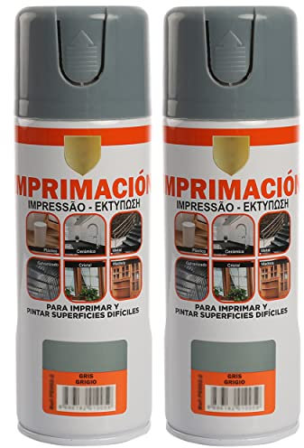H HANSEL HOME Pintura Spray Imprimación Gris 400 Ml - Pack de 2 Unidades