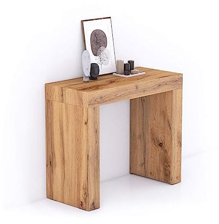 MOBILI FIVER, Evolution Konsolentisch 90 x 40, rustikale Eiche, Made In Italy