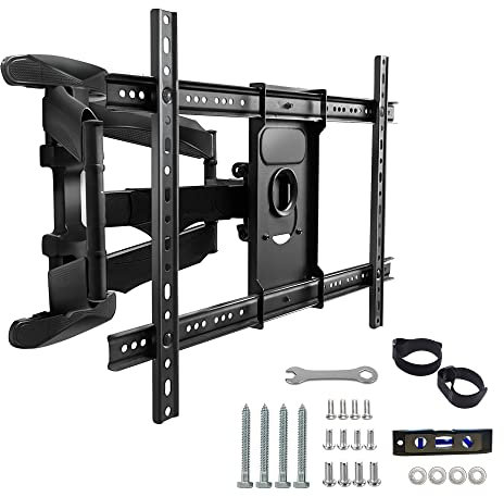 Leyf Neigbare und Schwenkbare TV Wandhalterung- TV Halterung für Gebogene, Flache Fernseher und Monitore- VESA 400x600 max (32’’-75’’) - 50 kg max - Fernseher Halterung, Neigen,Schwenken