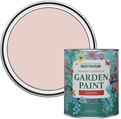 Rust-Oleum Pink Mould-Resistant Garden Paint In Gloss Finish - Pink Champagne 750ml