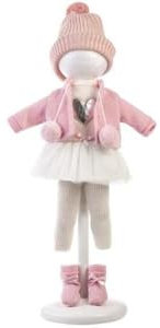 Llorens Puppenkleidung für 35cm Puppen, Kleiderset Tütü weiß, Puppenzubehör, 1095358