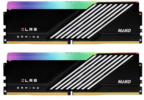 PNY Kit de mémoire pour Ordinateur de Bureau XLR8 Gaming Epic-X RGB™ 32 Go (2 x 16 Go) DDR5 6000 MHz (PC5-48000) CL40 1,3 V (MD32GK2D5600040MXRGB)