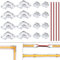 BENLUIN 2 Polig 8mm LED Streifen Verbinder 8 Stück L-förmige Eckverbinder und 8 Stück Strip zu Strip Verbindungsstücke für ohne Löten 12V 24V COB SMD LED Band Strip