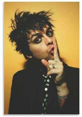 SECOLI Billie Joe Armstrong Vintage-Foto-Leinwand-Poster, hochauflösender Druck für Zuhause, Büro, Wandkunst, Deco, 30 x 45 cm
