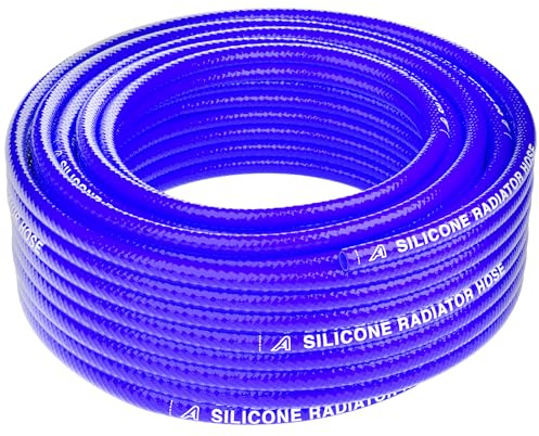 Tubo per radiatore riscaldatore in silicone a 2 strati, diametro interno 19 mm, lunghezza 2 m, blu