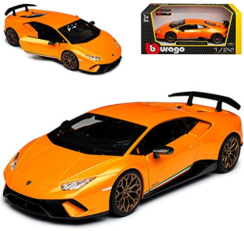 Generisch Lamborgihini Huracan Performante Coupe Orange Modell Ab 2014 Version Ab 2017 1/24 Burago Modell Auto
