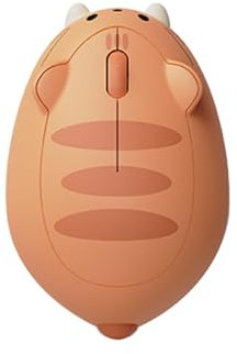 Akko Cat Theme Wireless Gaming Mouse, 2.4G GHz with a USB A Receiver, Wireless Ergonomic Mouse, 1200 DPI Optical Tracking, Cute Cat Shape Mice, Compatible with PC, Mac, Laptop (Orange Kate)