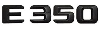 INPETS ABS Mattschwarz E 350 Auto-Kofferraum-hintere Buchstaben-Wort-Abzeichen-Emblem-Buchstaben-Aufkleber-Aufkleber, kompatibel mit Mercedes Benz E-Klasse E350