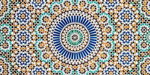 HUBDECO - Teppich - Küchenteppich - Badezimmerteppich - Badteppich - Küchenläufer - Teppich Läufer - Teppich Küche - PCV, Vinyl - rutschfest - Buntes Mandala - 50x100cm