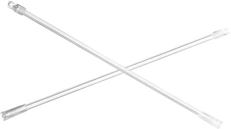 GREENADSCAPE Jalousiestange Gardinenstange Für Vorhänge Ersatzteil Satz Aus Kunststoff Mit Haken Zum Leichtem Bewegen Und Halten Der Jalousien