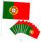 10 piezas Bandera de Mano Portugal,Pequeña Personalizada Banderas con Mastil para Decoración Patio,Balcón,Jardin,Barra,para Juegos de Fútbol,Eventos Deportivos,Día Nacional,Fiesta de Portugal