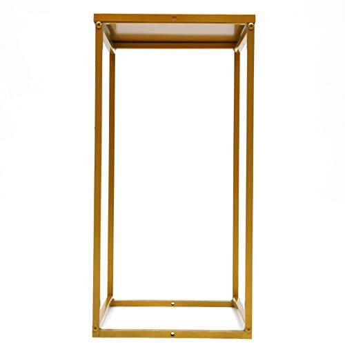 Tischdekoration Hochzeit Vasen Gold Große Mittelstücke Vase Gold 1 Stück 60 cm hoch Blumensäule Vase Boden Metall geometrisches Mittelstück für Hochzeit Party Abendessen Tischdeko
