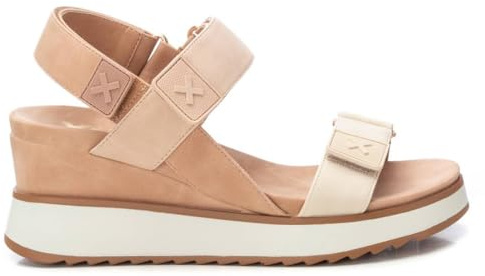 XTI - Sandalen Damen Taupe - Bequeme und vielseitige Schuhe - Casual Mode - Modell 14384802 (Größe 40)