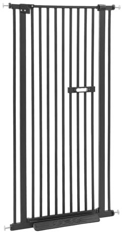 Schutzgitter für Haustiere Extra Hoch,Schutztor für Haustiere,Eingebettete Griff ist,180° Türöffnung,Automatische Türschließung,Verstellbare Breite