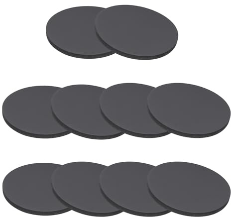 PATIKIL 10 pièces Rondelle Caoutchouc 40 mm OD x 3 mm épais Entretoise Plastique, Rondelles De Disque Plein En Caoutchouc coussins Douilles pour Joints Bricolage Artisanat, Noir