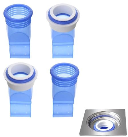 winmiya 4 Pcs Odor-Proof Shower Floor Drain Drain Backflow Preventer Shower Odor-Proof Floor Leak Silicone Core Drain Pipe Seal Hose Plug Shower Floor Drain for Home Tub Kitchen Bathroom Sink