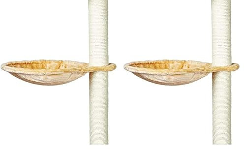 Trixie 43541 Liegemulde für Kratzbaum, Metallrahmen, ø 40 cm, beige (Packung mit 2)