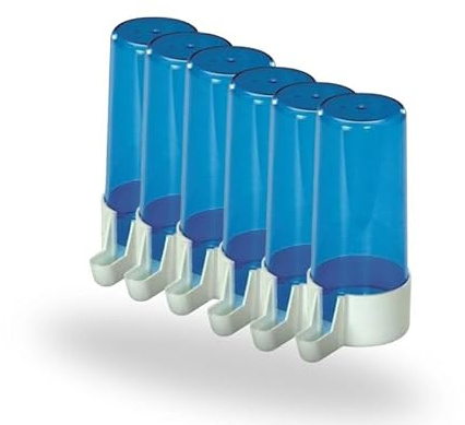 PIUMER - Bebedero para pajaros | Pack 6 bebederos Florencia Azul 200 CC | Ahorro en tu Compra