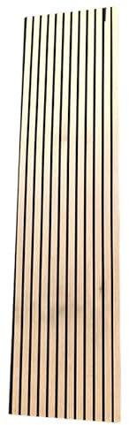 Pearl Oak (Grey Undertone) - Acoustic Panels – 240x60 cm | Premium Soundproofing Real Wood Slat Wall Acupanels for Living Room, Home, Office, Studio, Restaurant. Sound Absorbing Echo Reduction