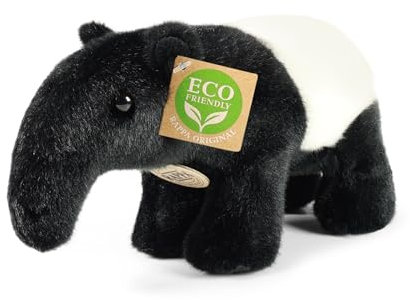 RAPPA Plüsch Tapir stehend 22 cm, Kuscheltier, Plüschtier, Stofftier, UMWELTFREUNDLICH