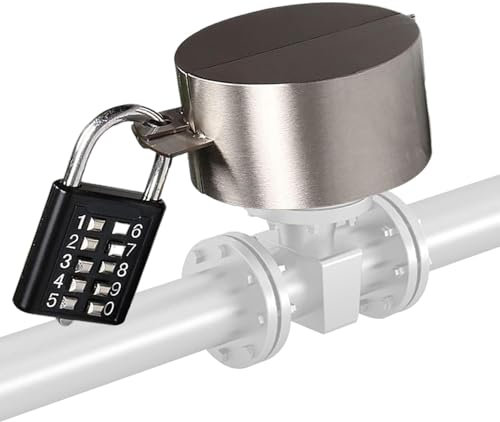 Outside Tap Lock, Faucet Lock Cover Outdoor Locks System Exterior, Tap Locks for Outdoor Use, Stainless Steel Outside Tap Cover with Combination Protection Covers to Prevent Unauthorized Water Use