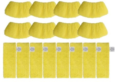 HIZON Piezas de trapos de trapeador, compatibles con Karcher, compatibles con Easyfix, SC2 SC3 SC4 SC5, piezas de repuesto for aspiradora Karcher, accesorios for limpiador a vapor(SET13)