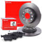 BREMBO Coated Disc Line Bremsenset Hinterachse inkl. Bremsscheiben Hinten Ø 272 mm Voll und Bremsbeläge Hinten