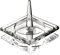 H&D HYALINE & DORA H&D Square Crystal Glass Ring Holder for Jewelry Clear_square1