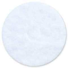 430mm (17) Premium Heavy Duty Floor Cleaning Buffer Pads with Removable Pre-cut Centre Hole. Pack of 5 (White Polisher)