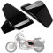 Copri Batteria Laterali Carenatura Laterale Della Batteria per VLX 600 1999-2008 e per VT 600C CD Shadow VLX Deluxe 1999-2007, PSLER Coperchio Laterale del Vano Batteria(Nero)