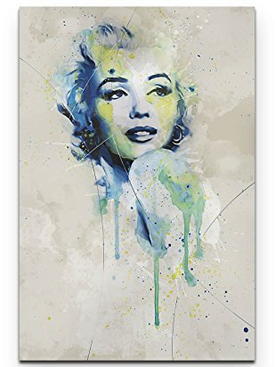 Paul Sinus Art Marilyn Monroe 90x60cm auf Leinwand gespannt fertig zum aufhängen