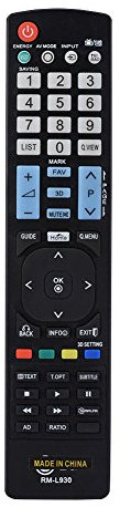 Richer-R Télécommande Intelligente Télécommande de Remplacement TV pour Smart Television
