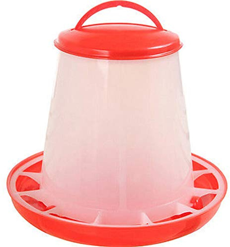 Brüssel08 Futterspender für Hühner, Wachteln, Küken und Hühnerfutter, Futterspender, Wasserbehälter, Hühnerfutter, 1,5 l, für Kleine Vögel
