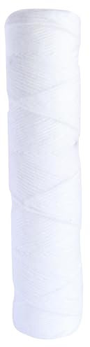 AQUAWATER - 104975 - Cartouche filtrante anti-sédiments bobinée 20 microns - Pour bol de taille standard 93/4, pour filtrer les impuretés de l'eau - Fabriqué en France