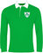 Old School Football Irland 1970er Jahre Rugby-Shirt, langärmlig, gesticktes Logo L grün