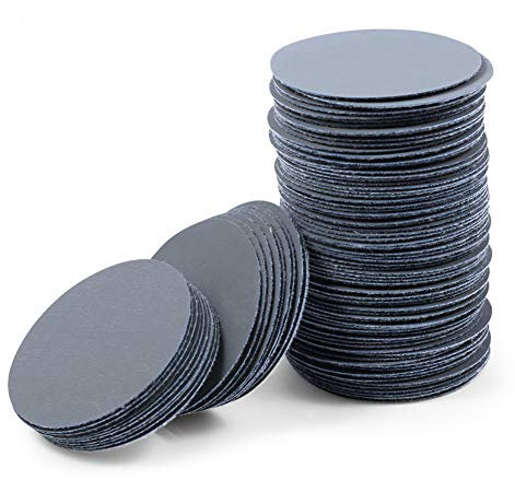 LEONTOOL 2 Inch Hook and Loop Sanding Discs 3000 Grit 100Pcs Sandpaper Discs for Random Orbital Sander Pads Grinding Polishing Metal Wood Rubber Leather Plastic Stone Glass