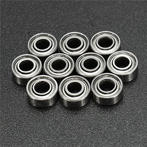 TuToy 10 Stück 683Zz 3X7X3Mm Kugellager Double Groove Miniaturkugellager Mit Tiefer Nut
