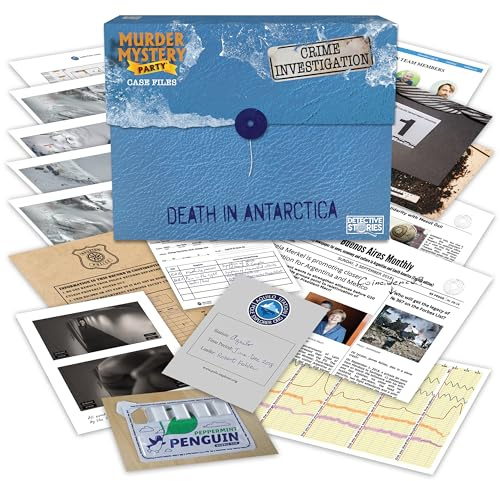 Murder Mystery Party University Games Case Files Death In Antarctica, Purple