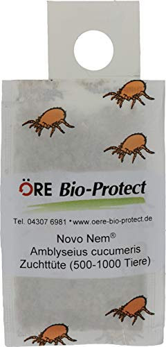 Novo Nem® Ambly. cuc. Raubmilben - 1 Tüte für 1-2 Pflanzen gegen Thripse an Zierpflanzen und Gemüse